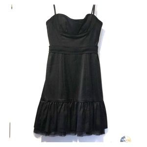 BCBG MaxAzria strapless black dress